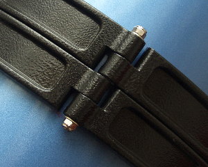 Tube rings installed on telescope